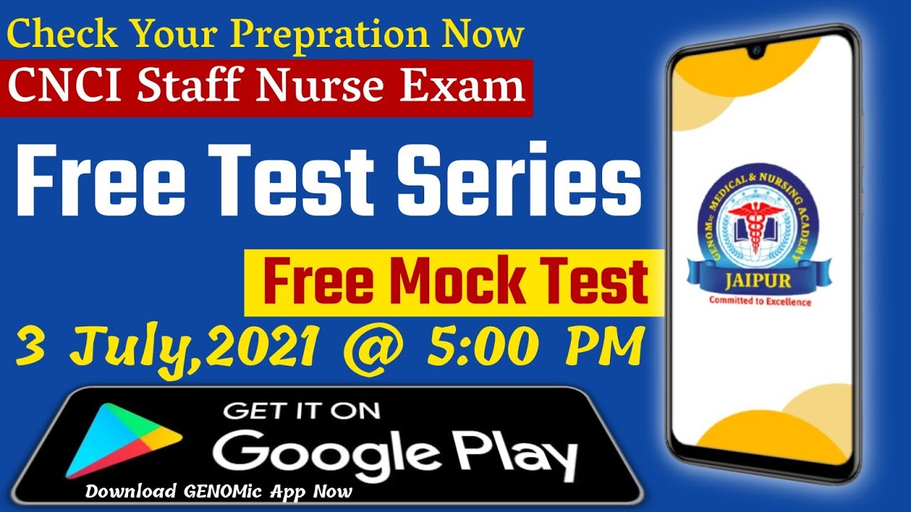 Check your Preparation Now for CNCI Staff Nurse Exam 2021