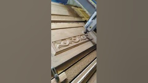 Door panel 3D carving #gszone #design #artcam #wood