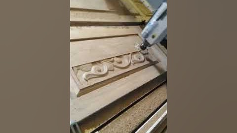 Door panel 3D carving #gszone #design #artcam #wood