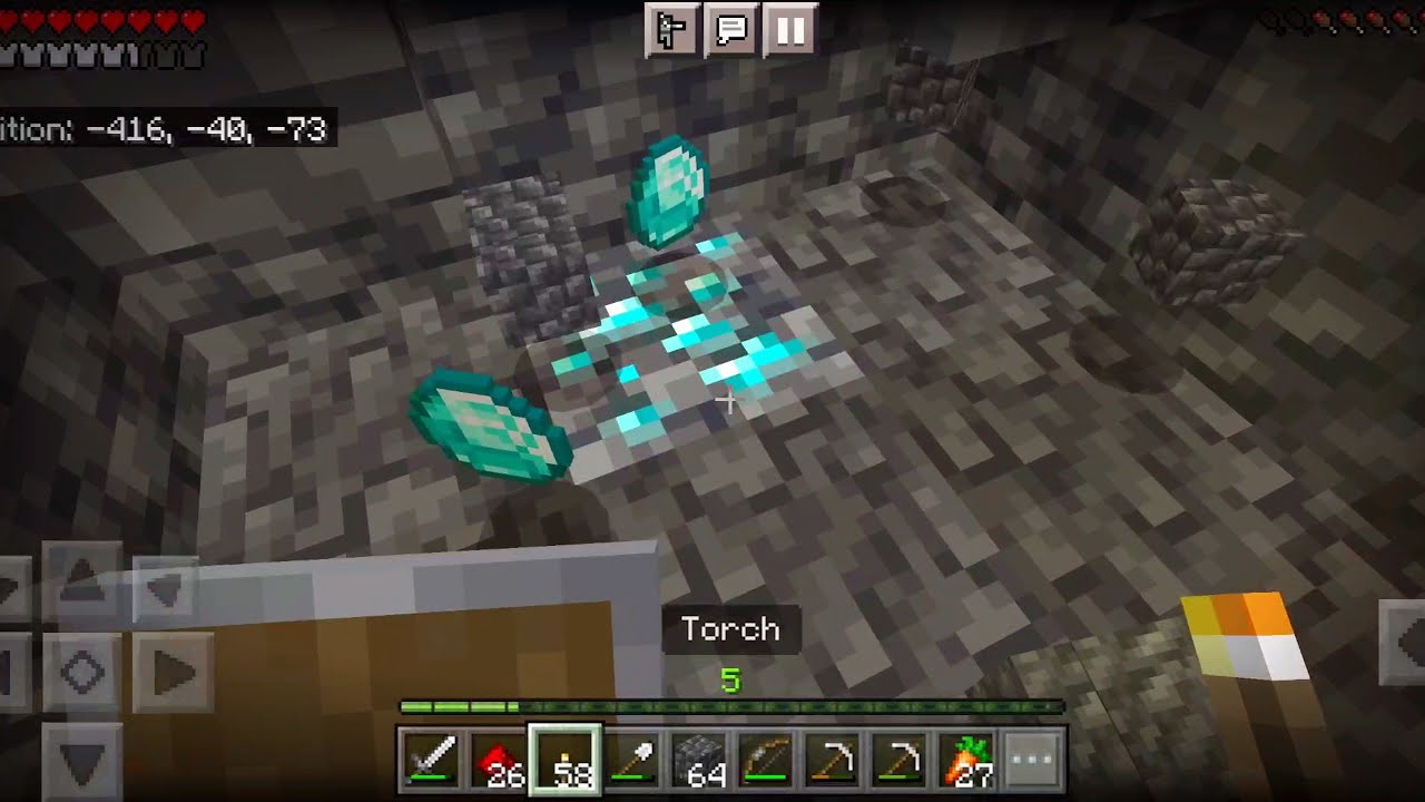 I Found Diamonds In Minecraft Pe Survival - YouTube