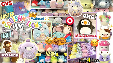 HUGE😱Easter🌷Squish Hunt @ CVS, Kohl’s, & More! NEW✨Squads, Clips, Dunkie Hugmee(?) & DISO💛Haul!