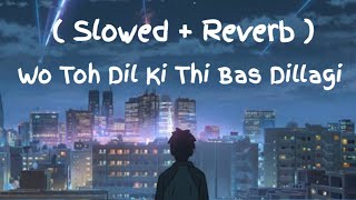 Wo Toh Dil Ki Thi Bas Dillagi | Slowed + Reverb | Rahat Fateh Ali Khan | FS_STUDIO | #tiktok #viral