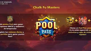 Chalk Fu Masters Pool Pass (2024) Unlocked Rewards. 8 Ball Pool.