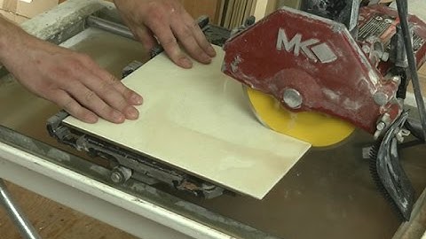 How to Cut Tile with a Wet Saw
