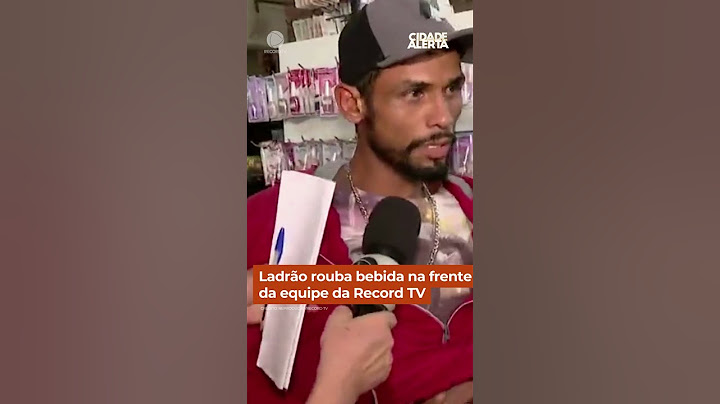 Ladrão rouba bebida na frente da equipe da Record TV #shorts #cidadealerta