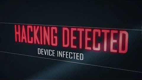 Hacking Detected Device Infected Message on Computer Screen   Free HD Video Clips