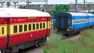 ICF RAJDHANI COUPLING ICF BLUE | BUMPY RAILROAD | RAILWORKS SIMULATOR | NTG GAMING