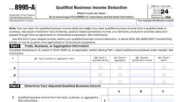 IRS Form 8995-A walkthrough (Qualified Business Income Deduction)