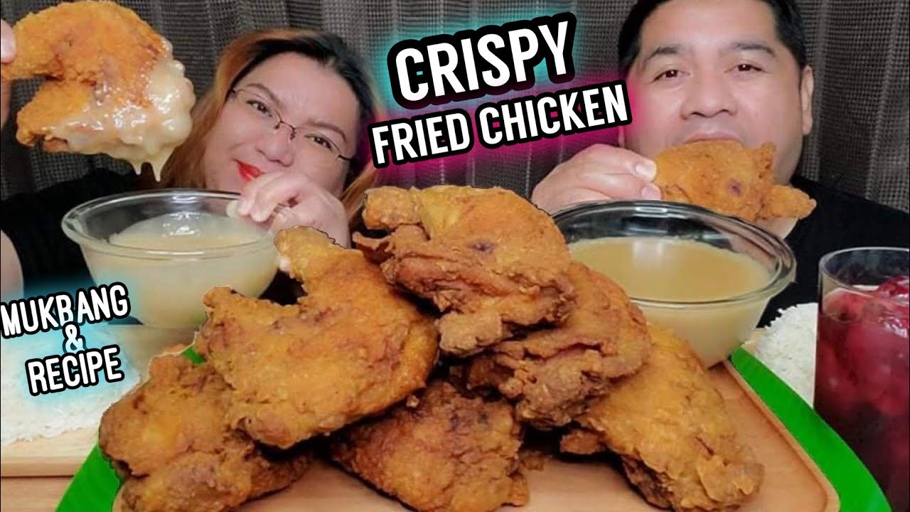 JOLLIBEE STYLE MUKBANG FRIED CHICKEN W/ DELICIOUS GRAVY Lasang