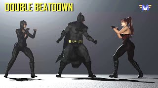 Double Beatdown | Batman vs Harley Quinn & Catwoman (PATREON)
