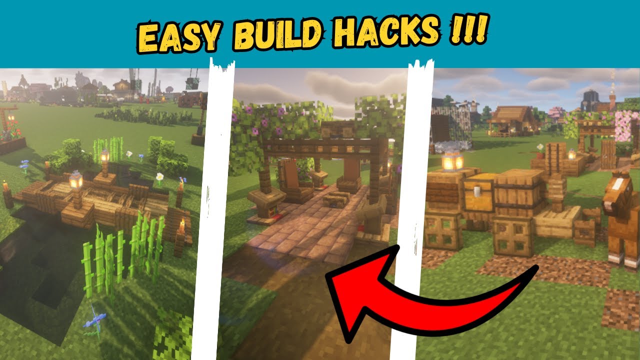 Minecraft: EASY BUILD HACKS !!! - YouTube