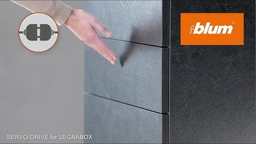 SERVO-DRIVE for LEGRABOX: Electrical opening support system for box system | Blum