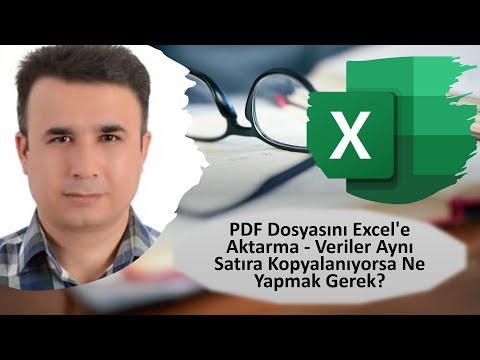 PDF Dosyasını Excel&rsquo;e Aktarma - Veriler Aynı Satıra Kopyalanıyorsa Ne Yapmak Gerek?