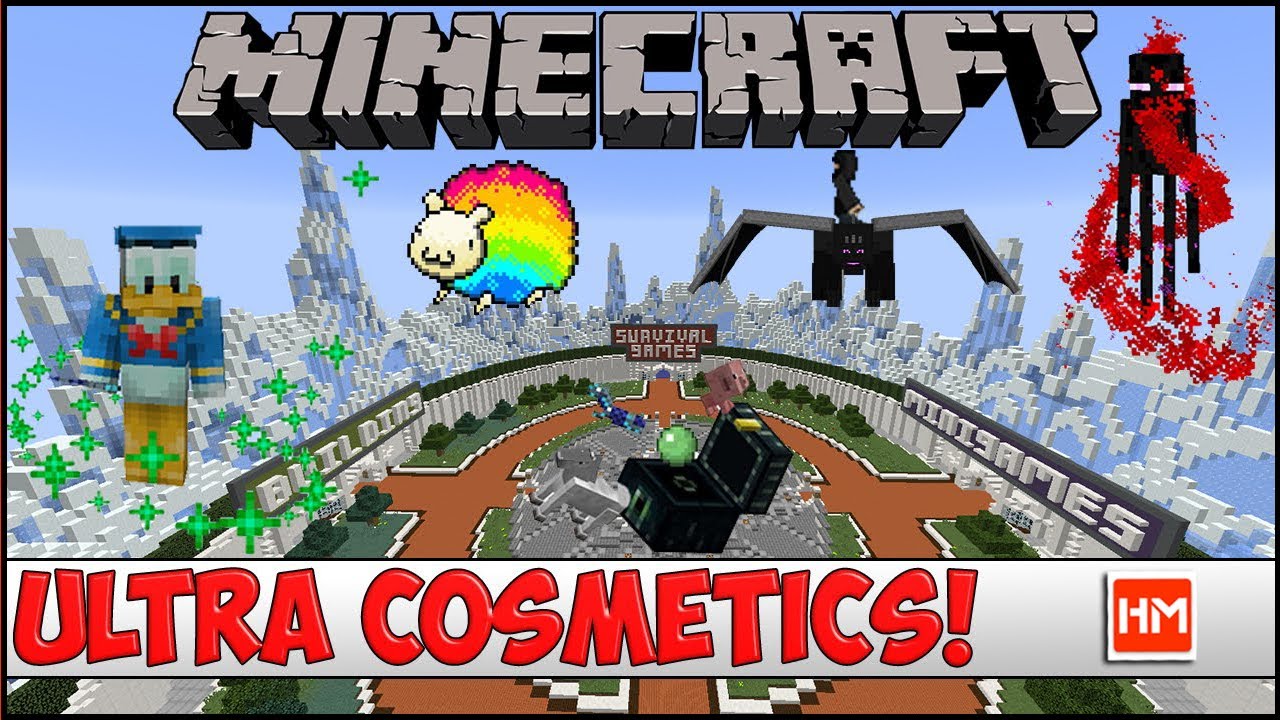 Крутой Майнкрафт плагин - UltraCosmetics. Эффекты для игроков, гаджеты, питомцы, крылья, эмоции.