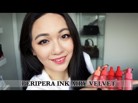 19S/S 잉크 더 에어리 벨벳(AD) PERIPERA Ink The Airy Velvet (AD) #6-#10 FULL SWATCHES, REVIEW, COMPARISON
