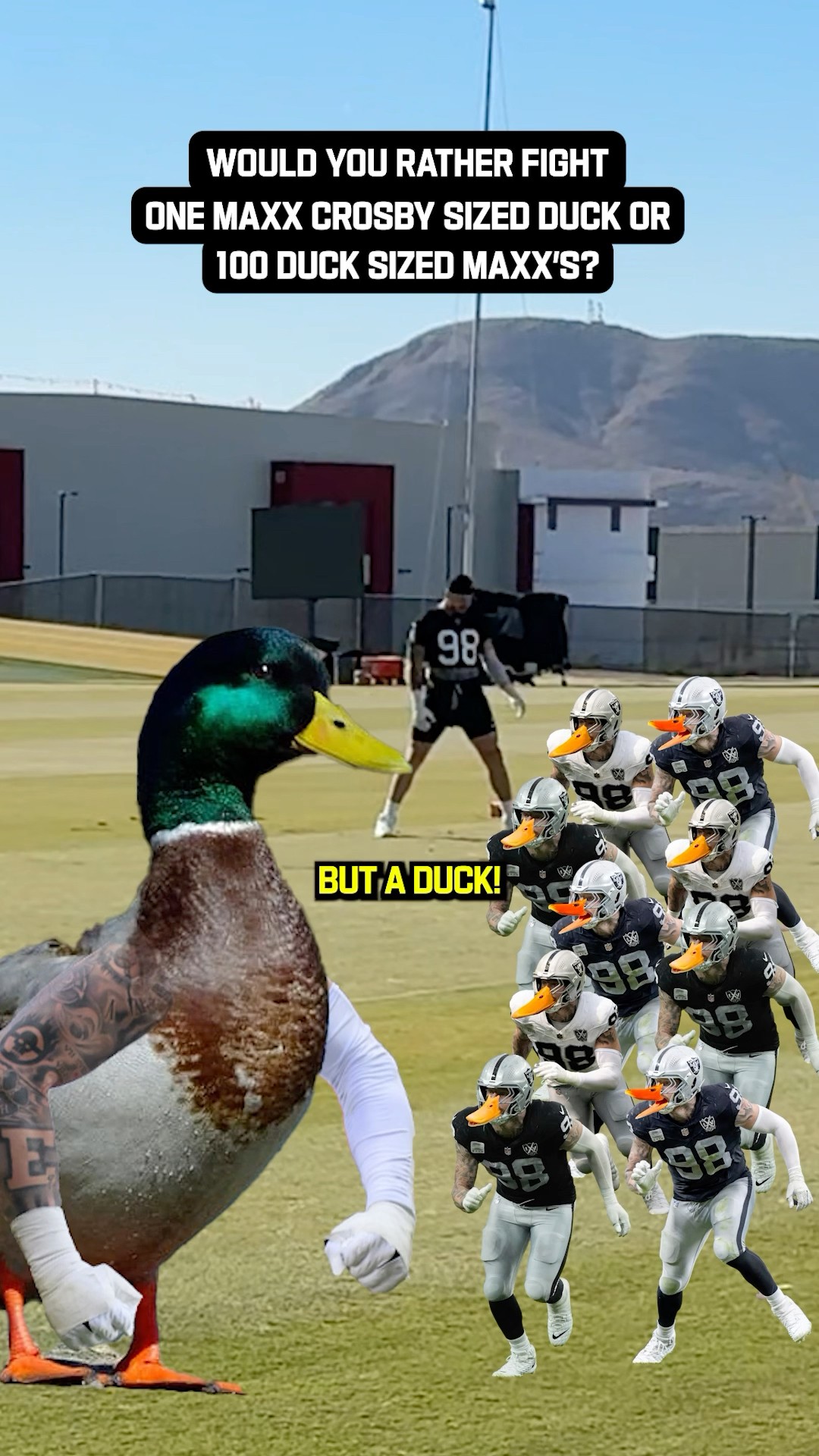100 duck sized Maxx Crosby’s?? @Anwar