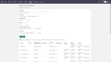 Course Management (Admin)