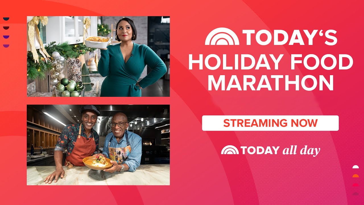 Tune in to TODAY's Food Marathon for perfect holiday dinners and desserts the whole family will love