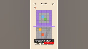 Folding Blocks [Level 76] (71/120 Beginner) | Walkthrough #shorts