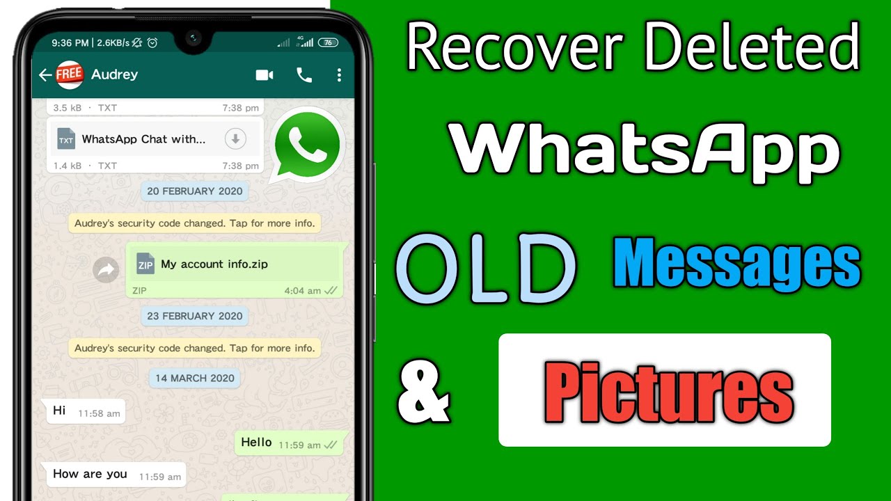 Recover Deleted Old Whatsapp Messages Android And Iphone Youtube