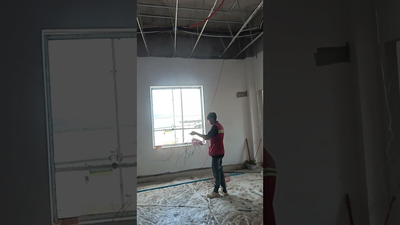 The team running the electrical network in the building