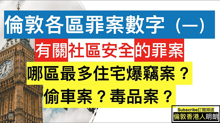 倫敦最多罪案的10個地區 - 最多住宅爆竊、偷車、刑毁、販毒和歧視的地區