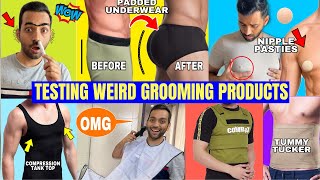 Testing Most Weird Boys Products | Nipple Cover, Padded Underwear, Beard Apron | ANKIT TV