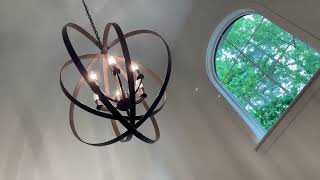 Equinox Collection 6 Light New Traditional Sphere Pendant Light Matte Review, Sturdy and beautiful