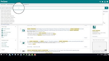 How to use ProQuest