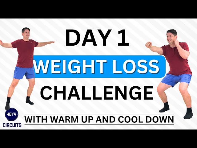 Over 50s ALL LEVELS 31 Day WEIGHT LOSS CHALLENGE Full Body Cardio Workout Day 1 class=