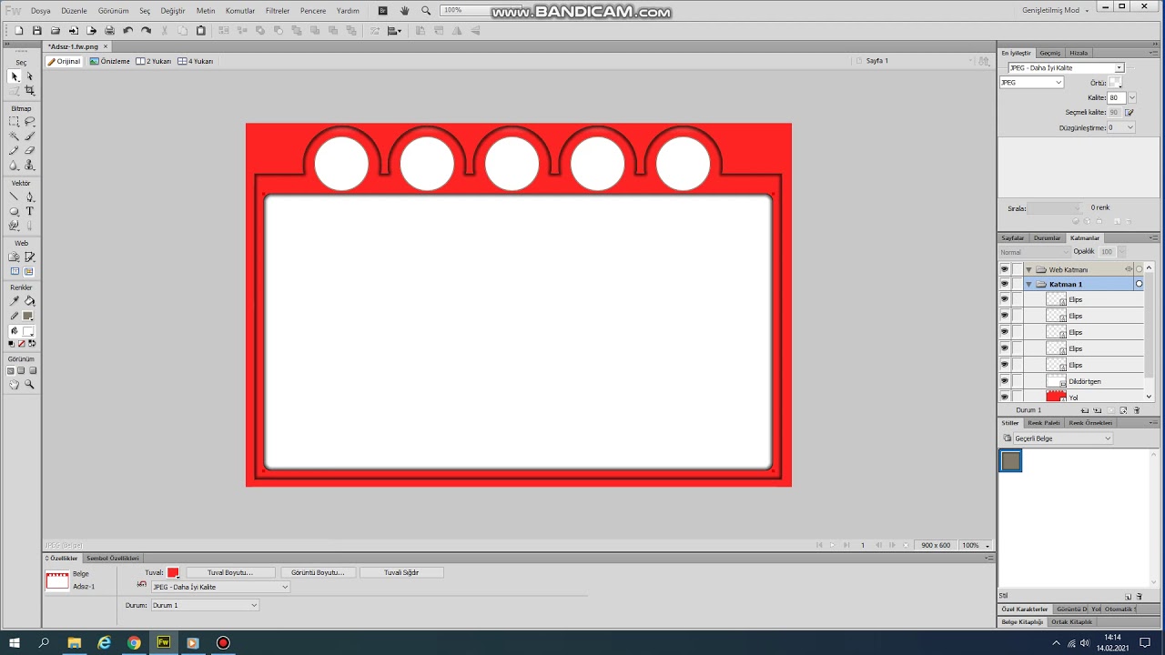 Adobe Fireworks Cs6 Flatcast Tema Çalışması 1