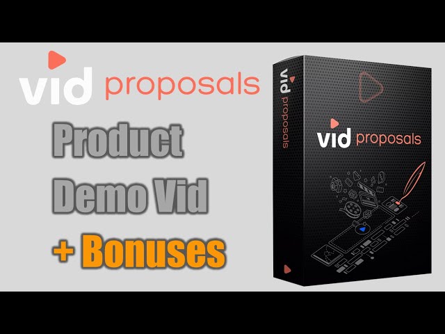 Vidproposals ✨ Online Proposal software ✨ Vidproposals Demo 