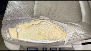 How To Correctly Repair Damaged and Cracked Car Leather Seat  FORD F150