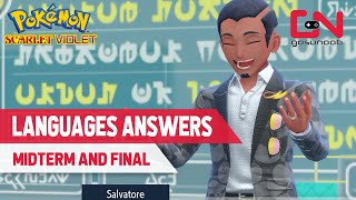 All Languages Answers in Pokemon Scarlet and Violet - Midterm and Final All Languages Answers in Pokemon Scarlet and Violet - Midterm and Final