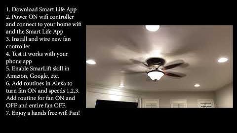 Control your house fan by WIFI or Alexa for $25