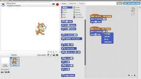Simple Movement in Scratch