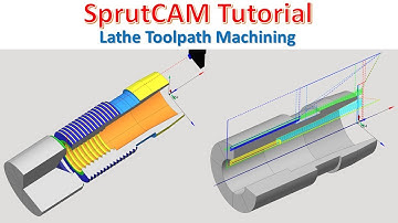 SprutCAM Tutorial #79 | How to creater Toolpath Lathe Machining