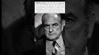 Carlos "Little Man" Joseph Marcello 1910 – 1993 boss of the New Orleans crime family #americanmafia