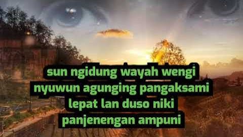 Sumamburat bang bang wetan "lirik"(mustmoel) ardia diwang probowati