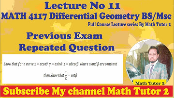 MATH4117 Differential Geometry questions on differential geometry differential geometry bsc msc math