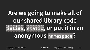 The Power and Pain of Hidden Symbols in C++ Programming - Jason Turner - C++ on Sea 2025