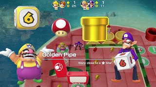 Super Mario Party | Peach & Daisy vs Wario & Waluigi #698 Turns 10 (Player 1)