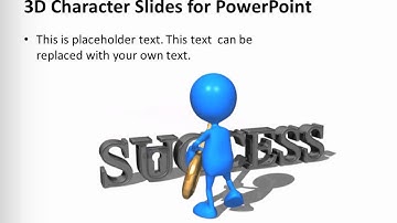 CrystalGraphics 3D Character Slides-Key to Success