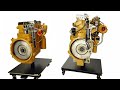 Caterpillar diesel engine cutaways