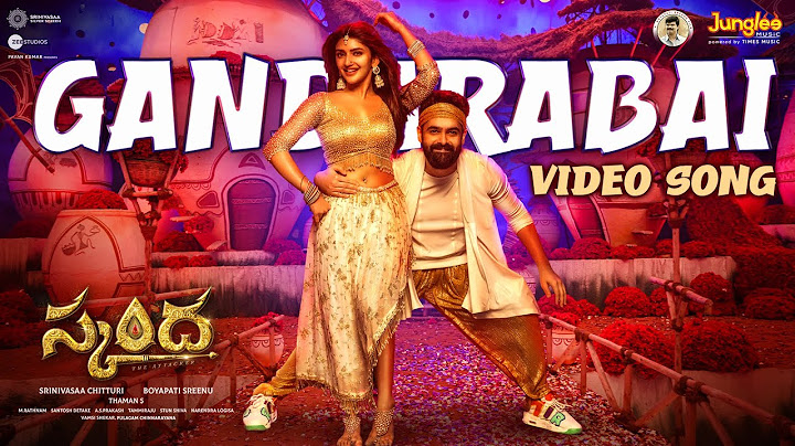 Gandarabai | Video Song (Telugu) | Skanda | Ram Pothineni, Sree Leela | Boyapati Sreenu |Thaman S