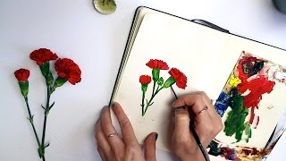 How to match colors from reference to painting | Sketchbook Sunday #26