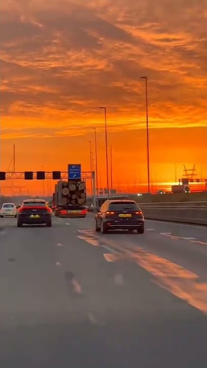 Stunning Sunset Video | Road View |  Short Video