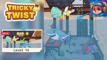 Tricky Twist Puzzle – Level 14 help rescue the girl Walkthrough Solutions | iOS / Android Gameplay