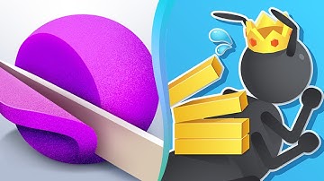 ASMR Slicing Vs Tiny Run in All Levels Gameplay iOS,Android Walkthrough Update ASMR Game Mobile LC4Z