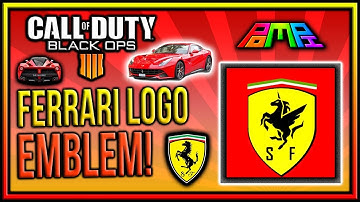 FERRARI LOGO EMBLEM: COD BO4 Ferrari Logo Emblem Tutorial! Bo4 Emblem Tutorial! PomPi
